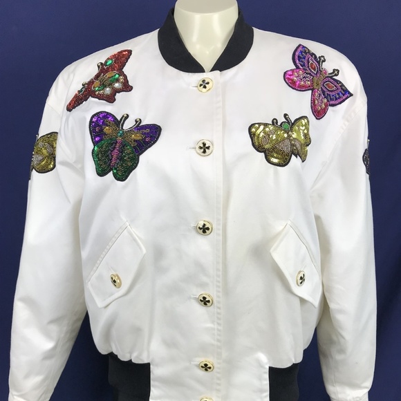 Escada Jackets & Blazers - Escada Margaretha Ley Butterfly Sequin Bead Jacket